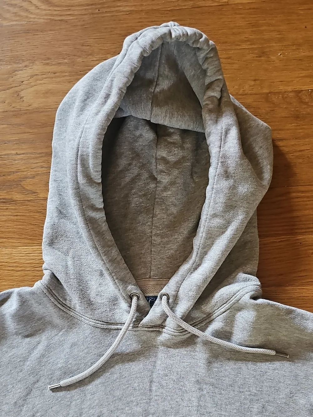 J. Crew Knit Goods Gray Pullover Long Sleeve Hoodie Sweatshirt Men's Medium